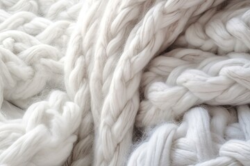 Fototapeta na wymiar Cozy Wool Blanket Soft Texture -ai generated