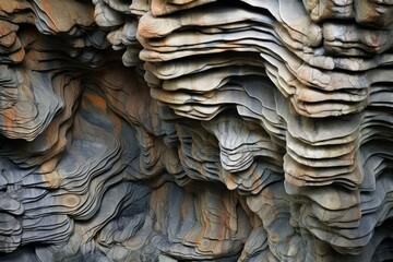 Intricate Rock Formation for Geology Study -ai generated