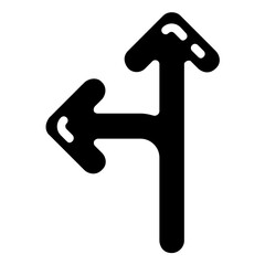 left exit arrow glyph vector icon