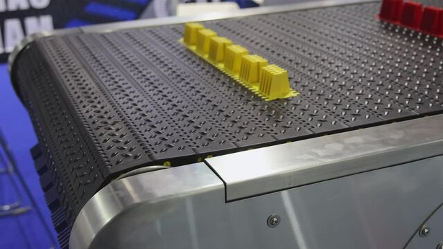 Conveyor Belt for Vehicles at Automated Movement System Car Wash Facility