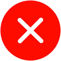 Obraz premium Icon Illustration Of Cross Symbol Illustration. Mark Sign. Flat cancel