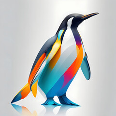 Mordern 3D Penguine Bird with verious coloure