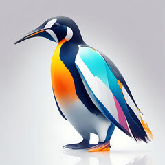 Mordern 3D Penguine Bird with verious coloure
