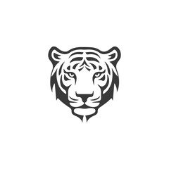Tiger head vector logo design, icon , illustration