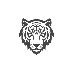 Tiger head vector logo design, icon , illustration