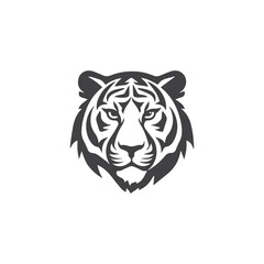 Tiger head vector logo design, icon , illustration