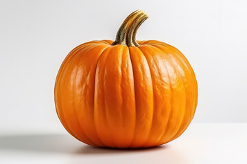 Halloween Pumpkin isolated on white background, AI