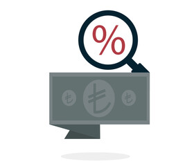 Türkiye economic crisis. monetary and economic crisis. Turkish lira symbol. vector design.
