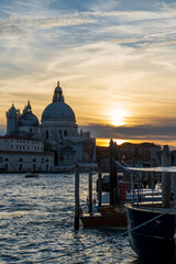 Fototapeta na wymiar Sunset in Venice, Italy