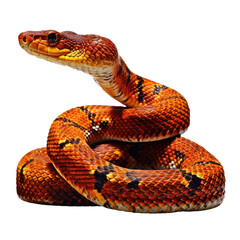 Obraz premium viper snake looking isolated on white