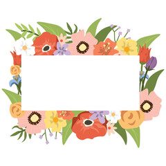 Floral Frame Illustration