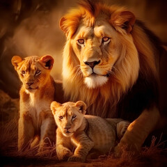 Löwen Famile