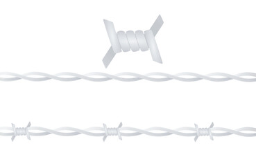 Barbed wire frame. vector illustration