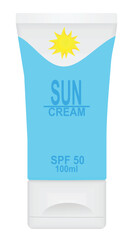 Sun protect lotion. vector illustration
