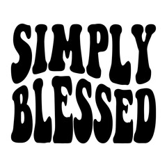 Simply Blessed svg