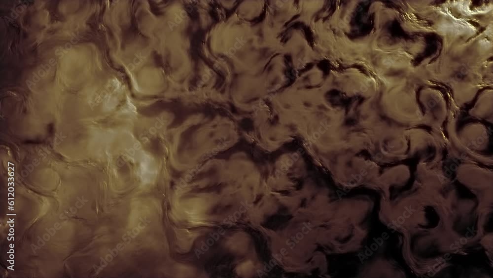 Aufkleber dark goldish yellow strange lines material abstract bokeh backdrop - loop video