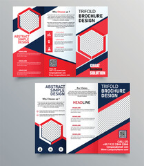 Trifold brochure design template