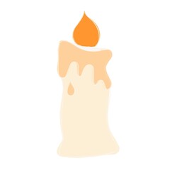 illustration of a burning candle