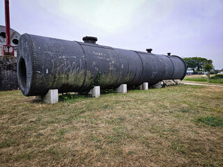 old steam boiler tank from the cornish tin mining industry