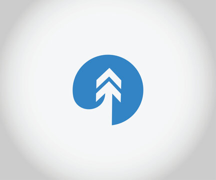 Arrow business finance globe logo refresh vector icon