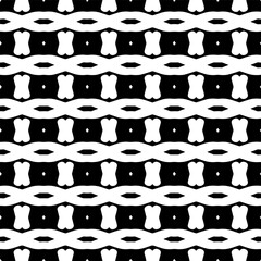  Background with abstract shapes. Black and white texture. Seamless monochrome repeating pattern  for decor, fabric, cloth. 