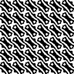  Background with abstract shapes. Black and white texture. Seamless monochrome repeating pattern  for decor, fabric, cloth. 