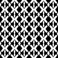  Background with abstract shapes. Black and white texture. Seamless monochrome repeating pattern  for decor, fabric, cloth. 