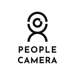 Camera logo design, camera with people combination logo design idea, detective logo