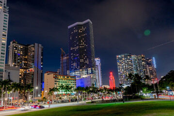 view of Miami city in Florida USA
