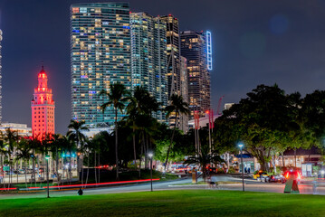 view of Miami city in Florida USA