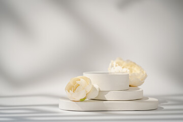 Geometric empty podium