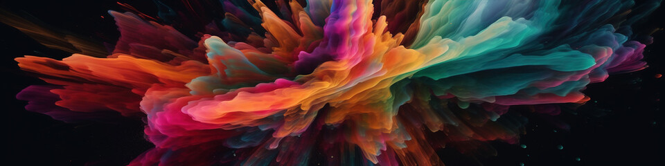 Colorful explosion background,created with generative ai tecnology.