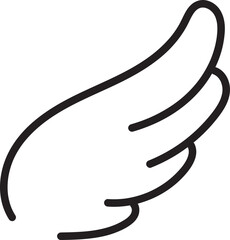 wing, wings angel cute, doodle art line wings