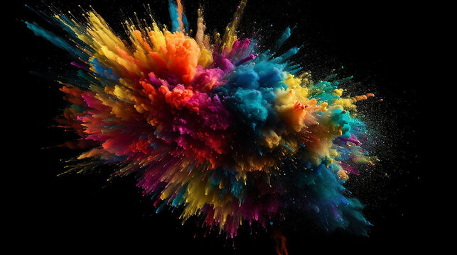 abstract background with a color explosion