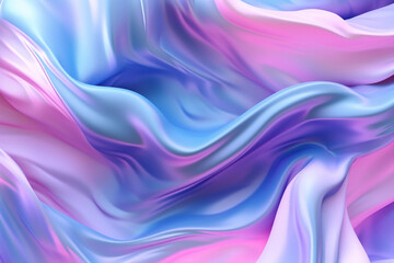 Abstract Pink-Blue purple background with waves, paint. Generative AI.