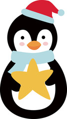 cute christmas penguin