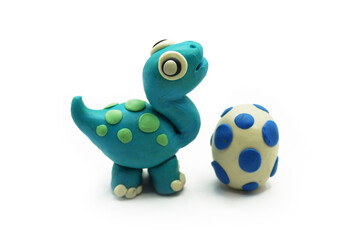 modeling clay, clay, dinosaur, animal, education, art, kid, white, colors, red, yellow, green, egg, tree, blue, purple