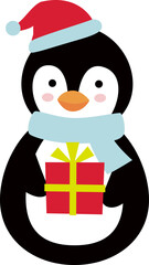 cute christmas penguin