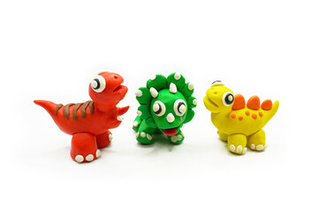 modeling clay, clay, dinosaur, animal, education, art, kid, white, colors, red, yellow, green, egg, tree, blue, purple