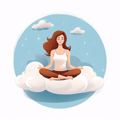 yoga in the lotus position