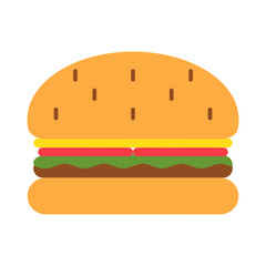 Burger food illustration