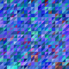 Fototapeta na wymiar abstract vector geometric triangle background - blue and violet