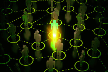 Social Web Network Background Image