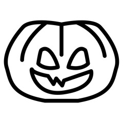 helloween pumpkin icon, emoticon