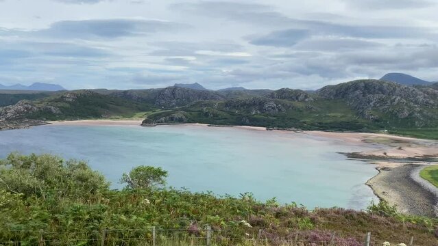 Gruinard Bay is a large remote coastal embayment, located 12 miles north of Poolewe	