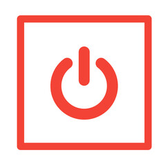 power button, shutdown or turn of icon button