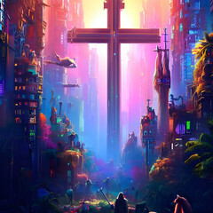 Cyberpunk Cross Wonderland
