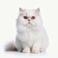 persian cat isolated on white