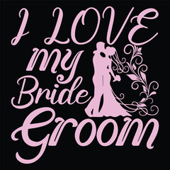 bride groom tshart art vector