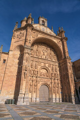 Fototapeta na wymiar Exterior wall of the Convento de San Esteban in Salamanca, Spain